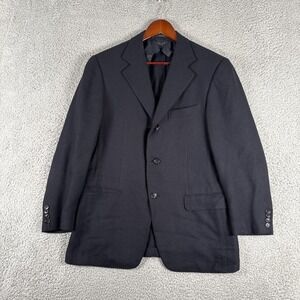 Ermenegildo Zegna Suit Jacket Mens 48‎ Black Cashmere